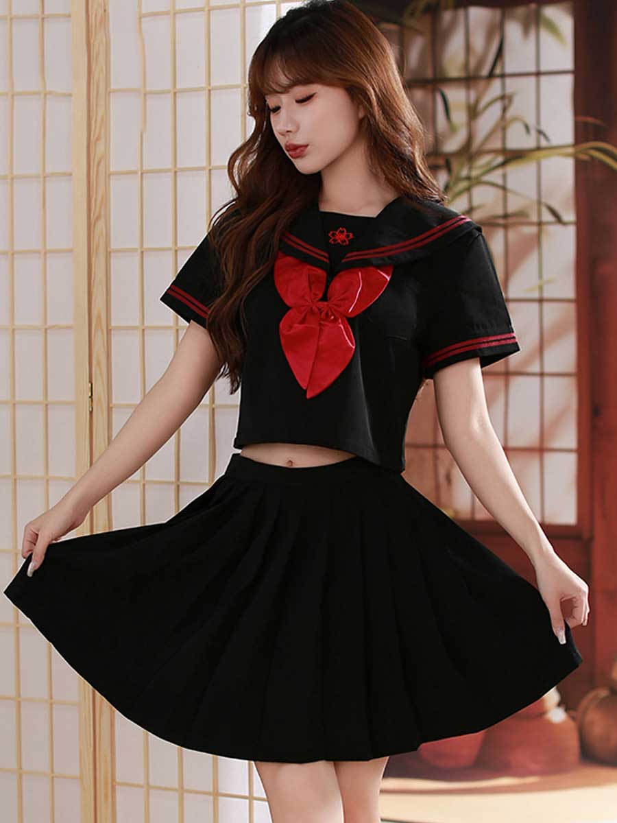 Classic Japanese Uniform for Women - Traditional Pleated JK Suit Blesssafe