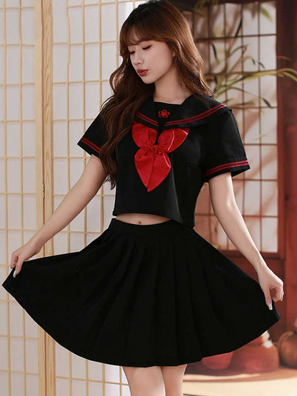 Classic Japanese Uniform for Women - Traditional Pleated JK Suit Blesssafe