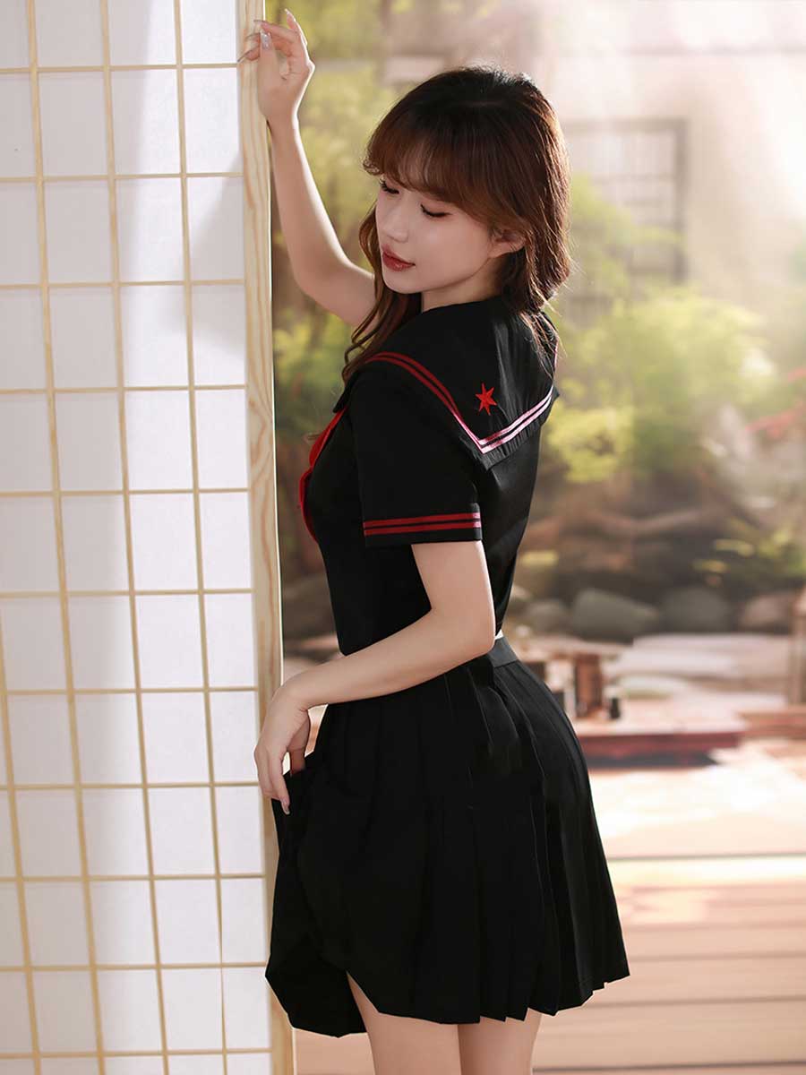 Classic Japanese Uniform for Women - Traditional Pleated JK Suit Blesssafe
