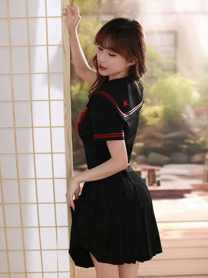 Classic Japanese Uniform for Women - Traditional Pleated JK Suit Blesssafe