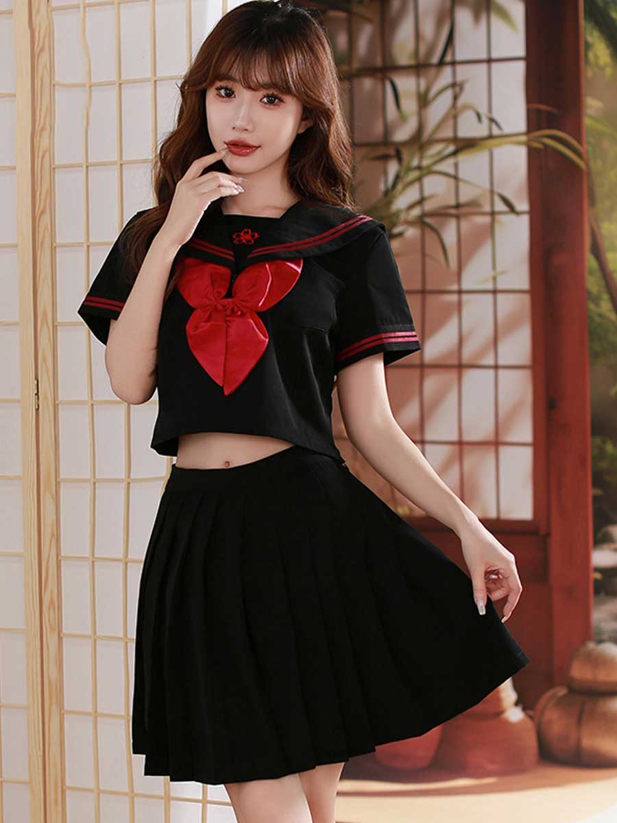 Classic Japanese Uniform for Women - Traditional Pleated JK Suit Blesssafe