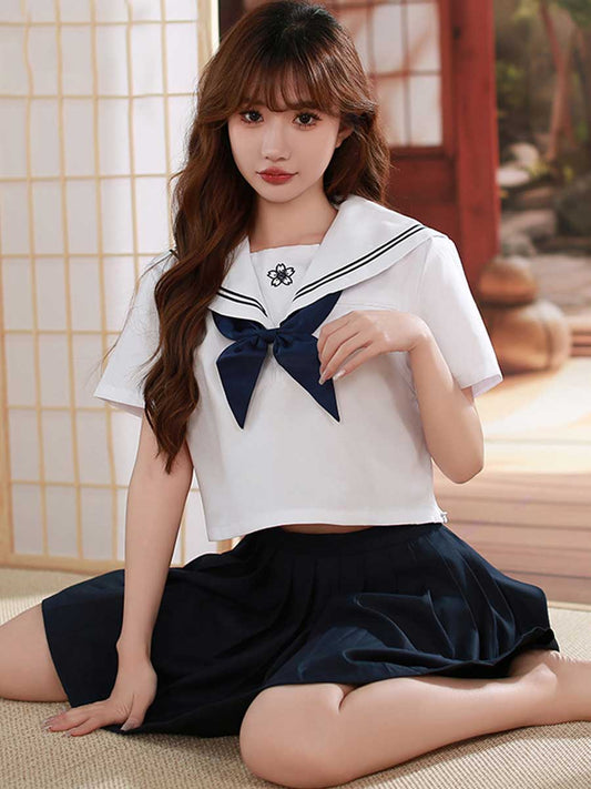 Classic Japanese Uniform for Women - Traditional Pleated JK Suit Blesssafe