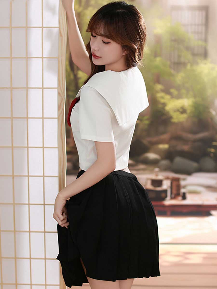 Classic Japanese Uniform for Women - Traditional Pleated JK Suit Blesssafe