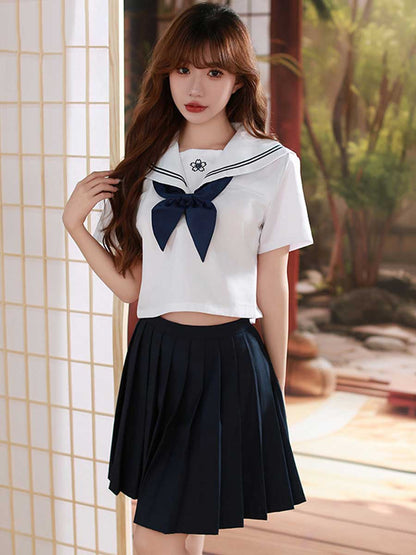 Classic Japanese Uniform for Women - Traditional Pleated JK Suit Blesssafe