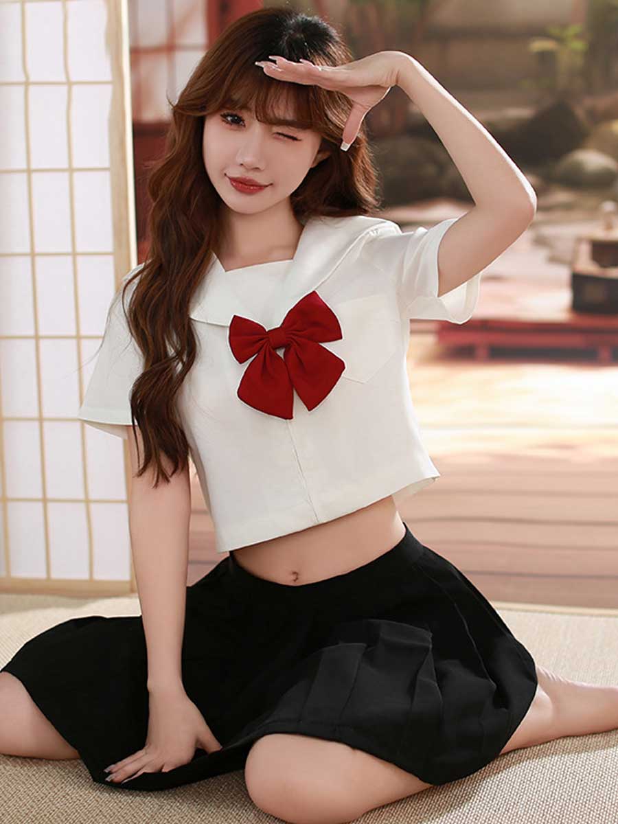 Classic Japanese Uniform for Women - Traditional Pleated JK Suit Blesssafe