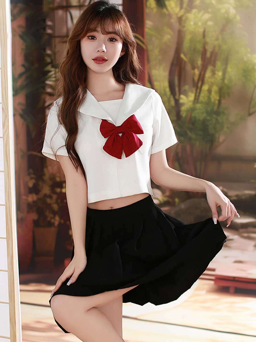 Classic Japanese Uniform for Women - Traditional Pleated JK Suit Blesssafe