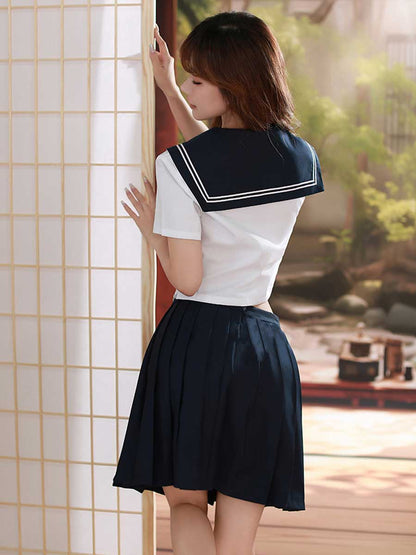 Classic Japanese Uniform for Women - Traditional Pleated JK Suit Blesssafe