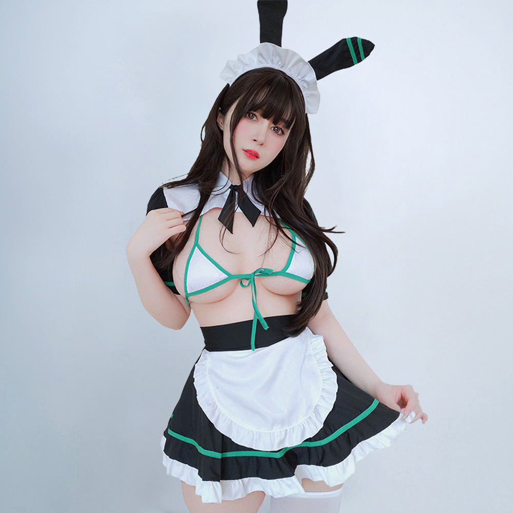 Anime Bunny Maid Cosplay Lingerie Uniform Set Blesssafe
