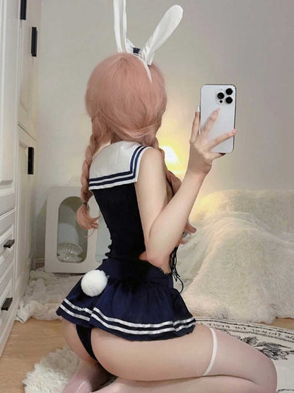Adult Bunny One Piece Uniform - Sexy Anime Roleplay Costume blesssafe
