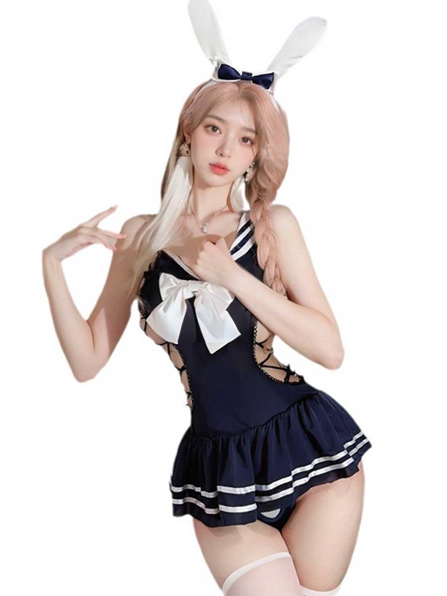 Adult Bunny One Piece Uniform - Sexy Anime Roleplay Costume blesssafe