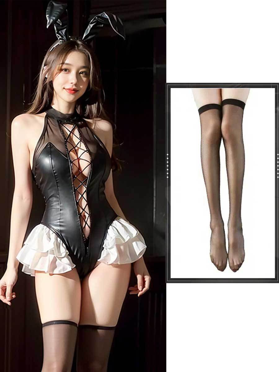 Bunny Girl Crotchless Bodysuit Lingerie - Naughty Rabbit Teddy blesssafe