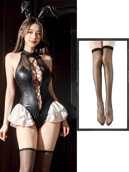 Bunny Girl Crotchless Bodysuit Lingerie - Naughty Rabbit Teddy blesssafe