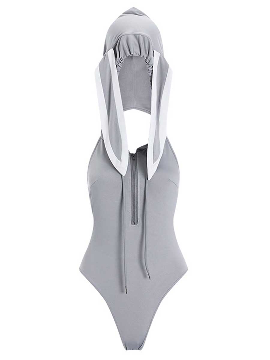 Sexy Bunny Costumes for Women Backless Bunny Girl Bodysuit Outfit blesssafe