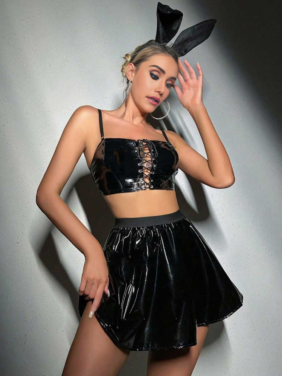 Black Bunny Cosplay Costume - Classic Anime Rabbit Bodysuit blesssafe
