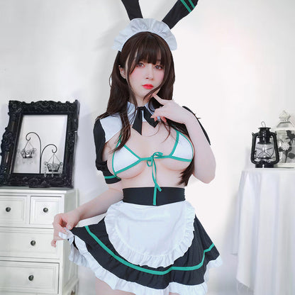 Anime Bunny Maid Cosplay Lingerie Uniform Set Blesssafe