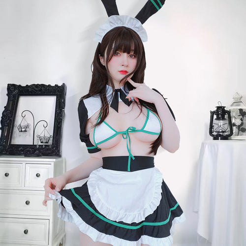 Anime Bunny Maid Cosplay Lingerie Uniform Set Blesssafe