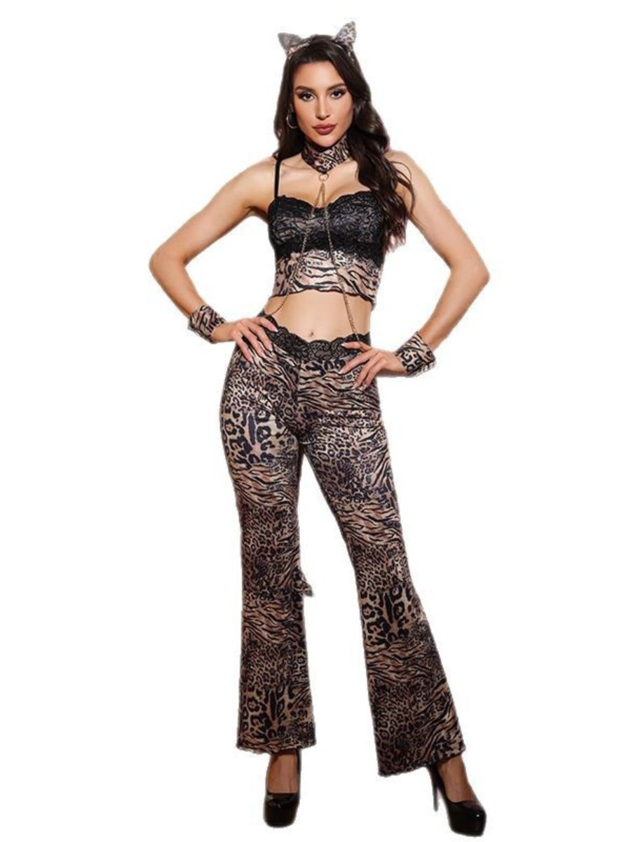 Flirty Leopard Cat Costume blesssafe