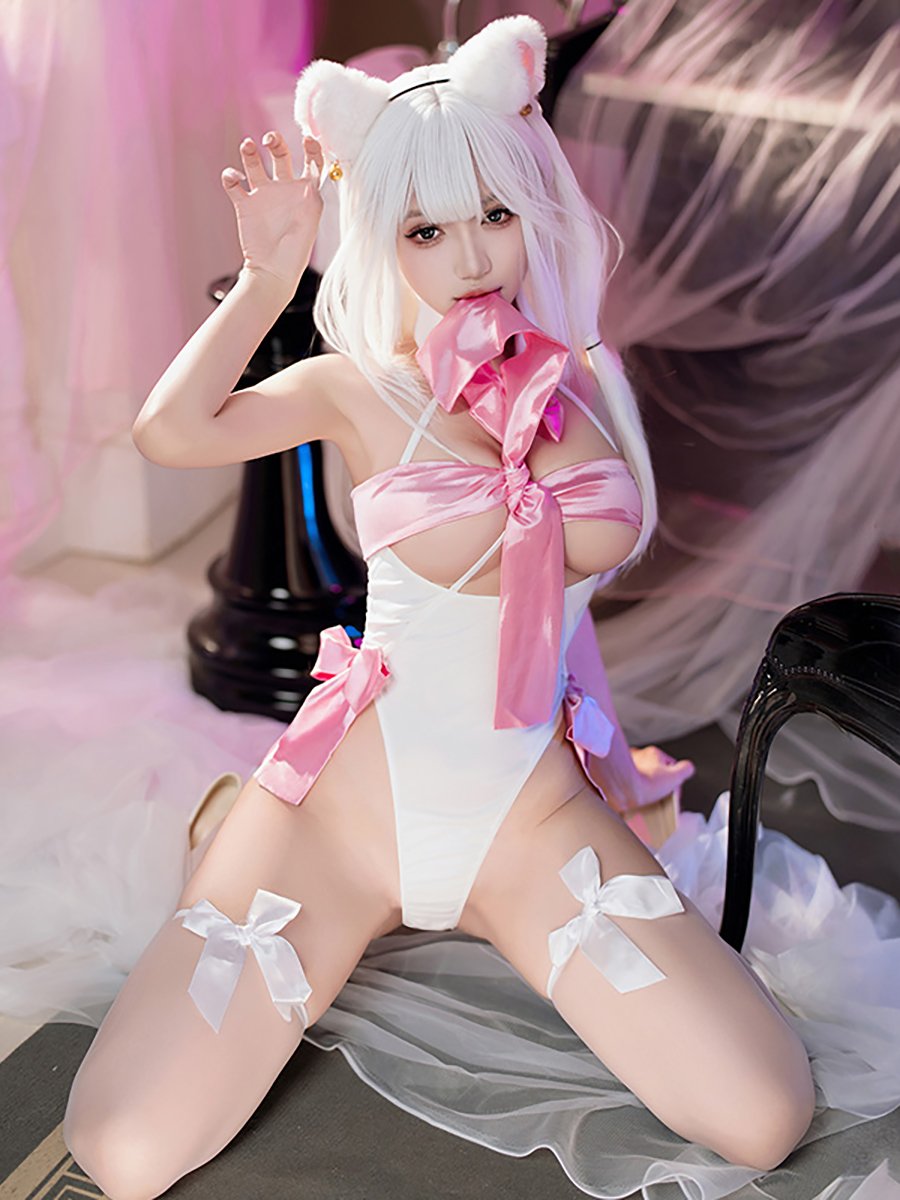 Ribbon Bow Cupless Teddy Lingerie Bodysuit blesssafe