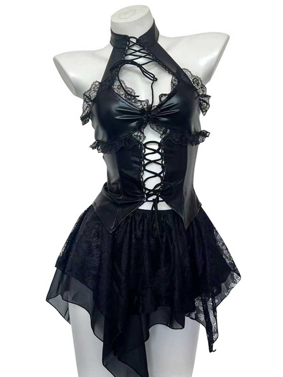 Misa Gothic Lingerie Anime Cosplay Set