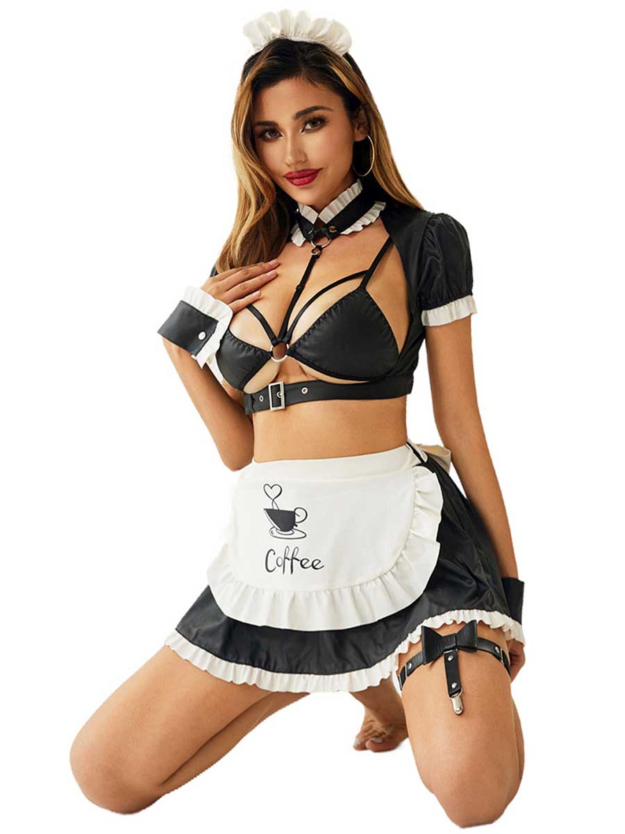 Classic Party City French Maid Costume Set Blesssafe