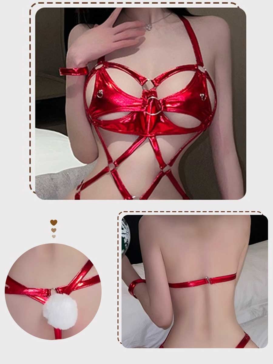 Sexy Bunny Girl Harness Set - Exotic Strappy Cage Lingerie blesssafe