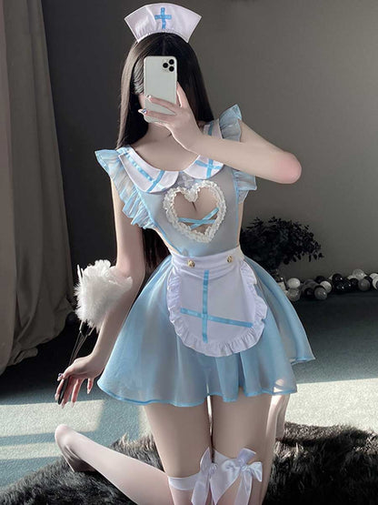 Seductive Backless Lolita Lingerie Dress Set Blesssafe