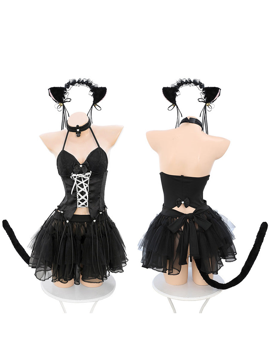 Sexy Neko Cat Cosplay Lingerie blesssafe