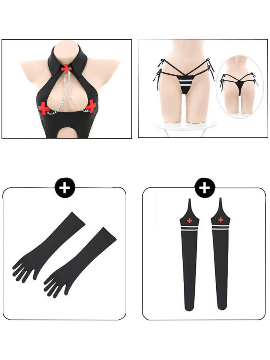 Sexy Bunny Nurse Costume - Medical Roleplay Anime Uniform blesssafe
