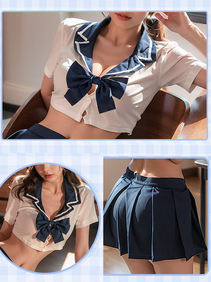 Japanese Navy Sailor Costume - Sexy Pleated Schoolgirl Uniform