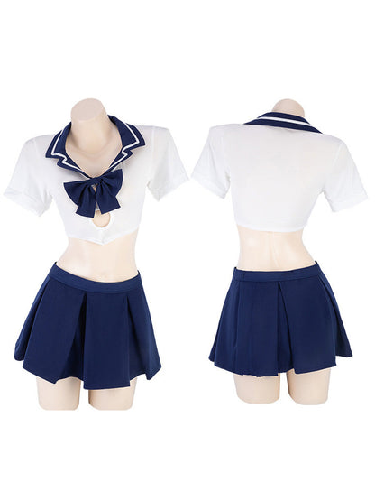 Japanese Navy Sailor Costume - Sexy Pleated Schoolgirl Uniform