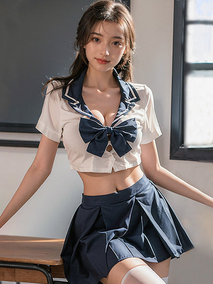 Japanese Navy Sailor Costume - Sexy Pleated Schoolgirl Uniform