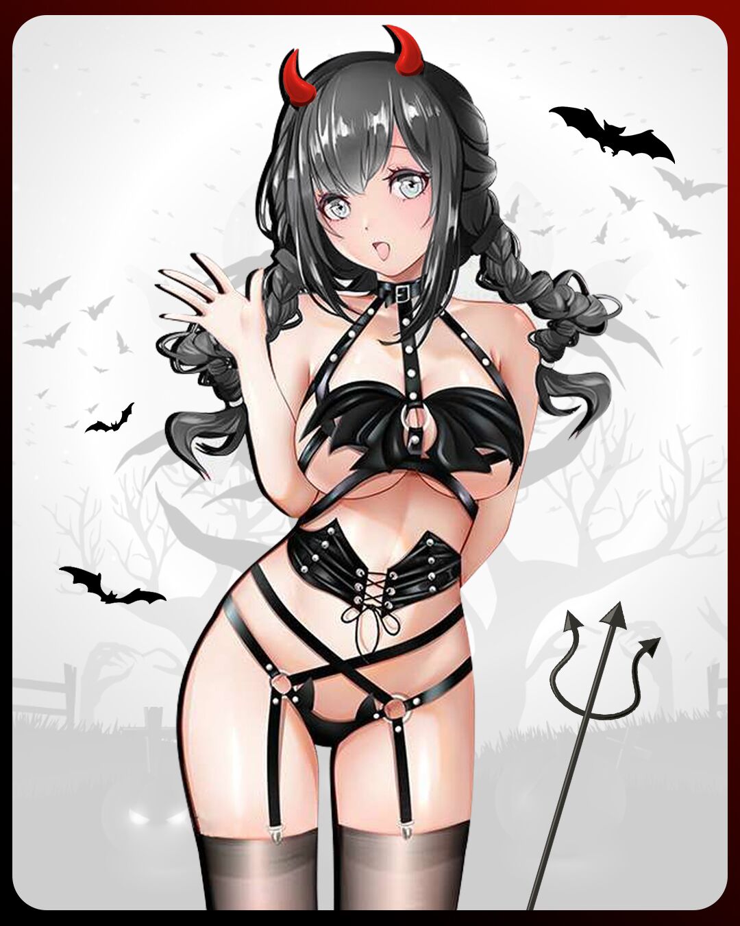 Anime Succubus Cosplay Lingerie Set