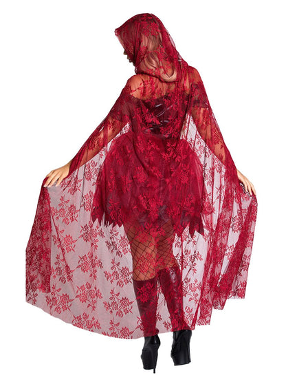 Dark Red Gothic Lingerie Vampire Cosplay