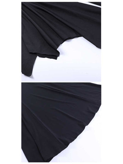Black Witch Gothic Lingerie Maxi Dress