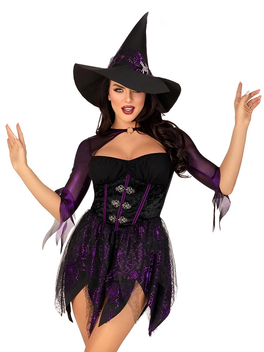Velvet Gothic Lingerie Witchy Jagged Dress