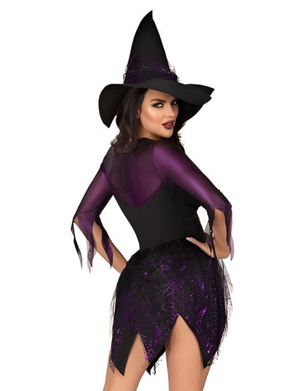Velvet Gothic Lingerie Witchy Jagged Dress