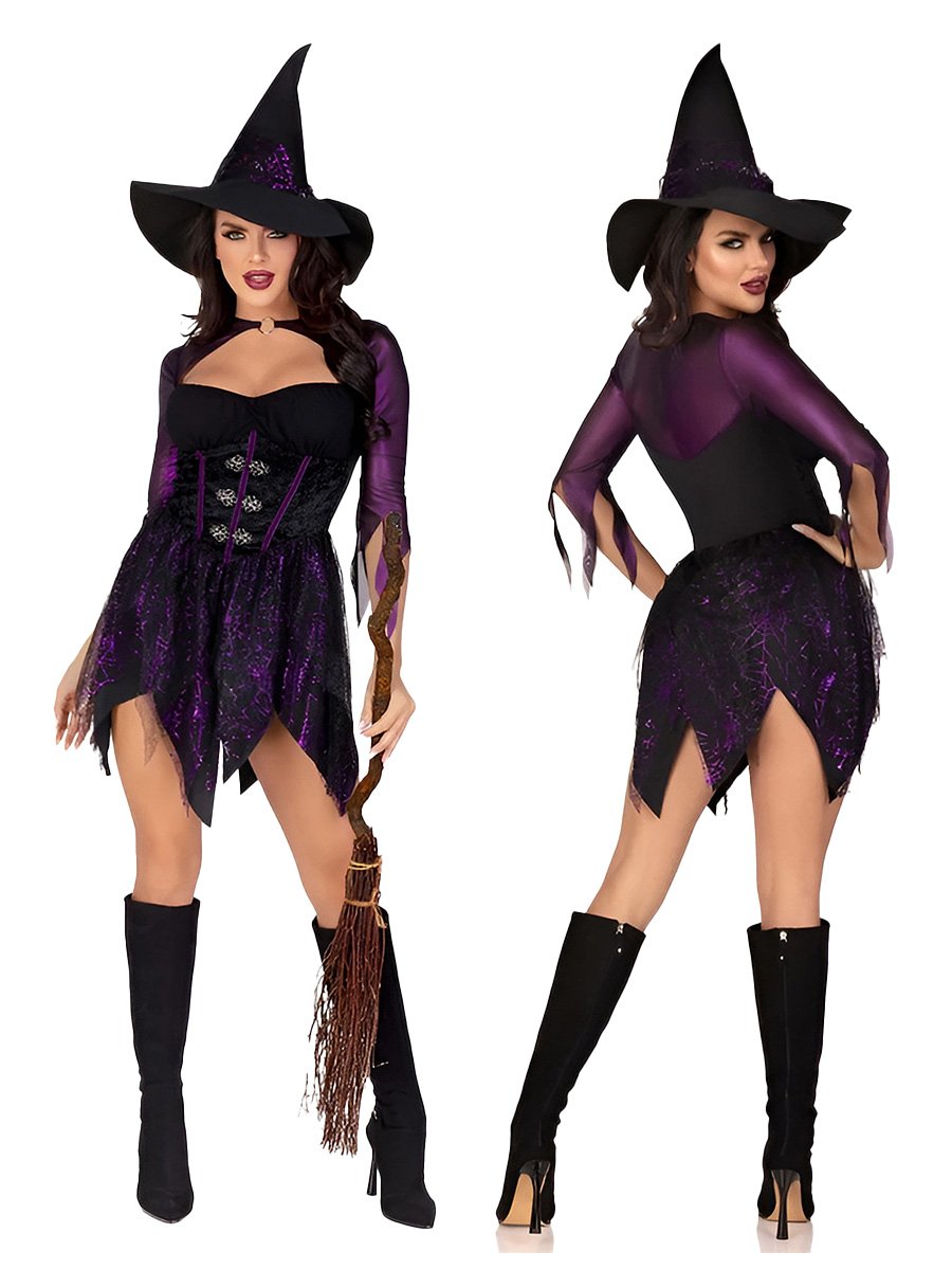 Velvet Gothic Lingerie Witchy Jagged Dress
