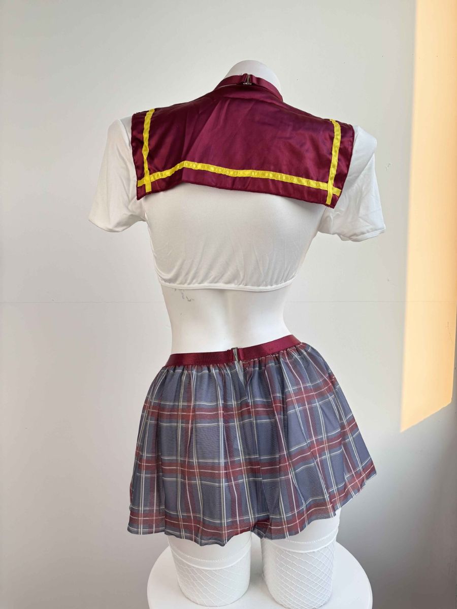 Plaid Magic School Uniform - Sexy Fantasy Witch Cosplay Set Blesssafe
