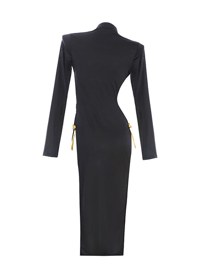 Reversible Cupless Cheongsam Dress - Open Bust Two Way Costume Blesssafe