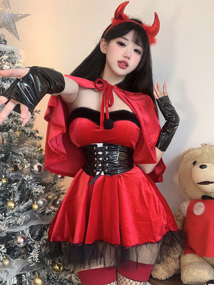 Red Velvet Angel Devil Cosplay Outfit