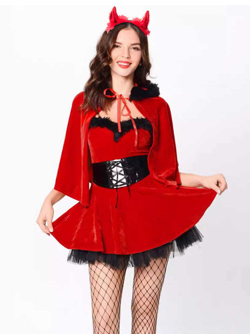 Red Velvet Angel Devil Cosplay Outfit