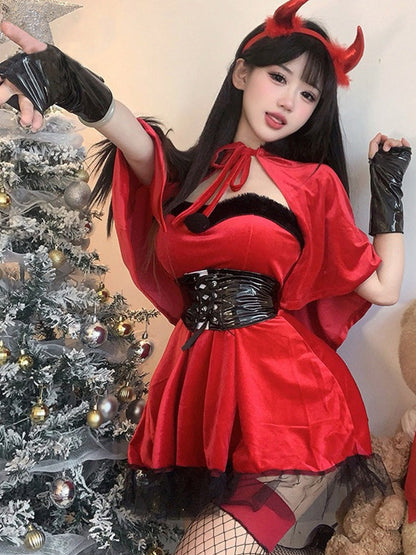 Red Velvet Angel Devil Cosplay Outfit