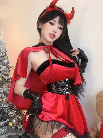 Red Velvet Angel Devil Cosplay Outfit