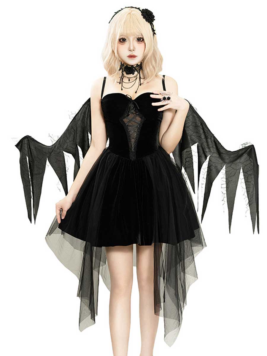 Dark Angel Devil Cosplay Outfit with Wings