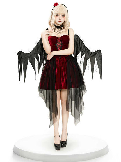 Dark Angel Devil Cosplay Outfit with Wings