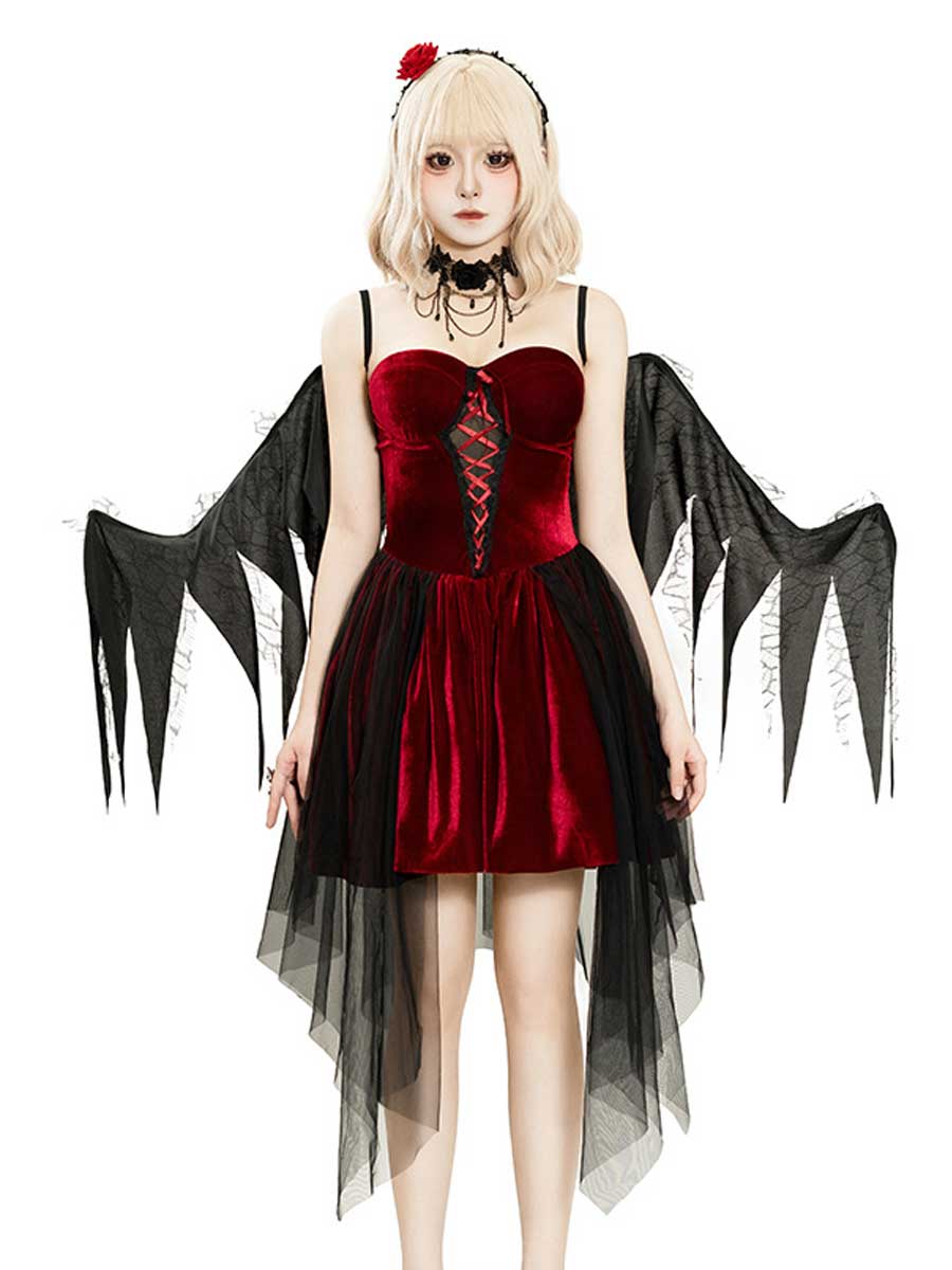 Dark Angel Devil Cosplay Outfit with Wings