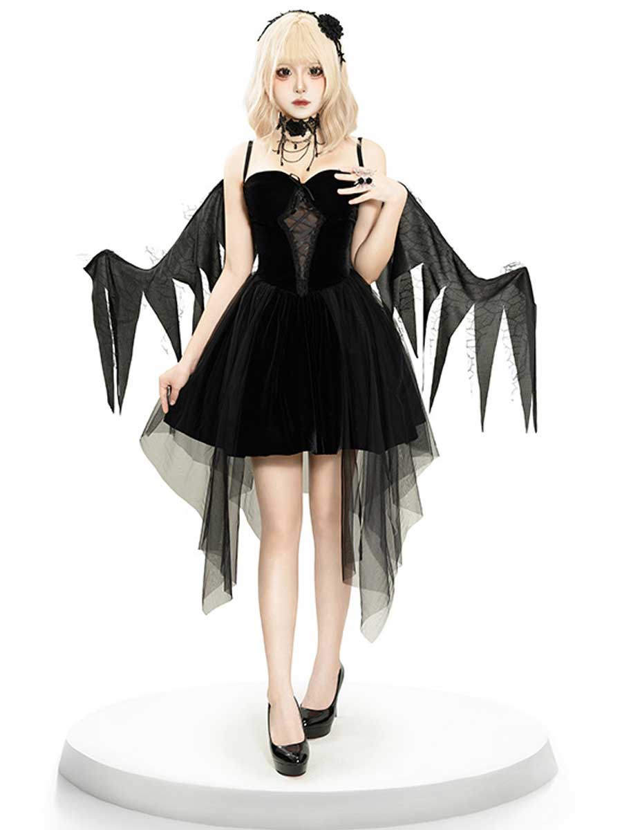 Dark Angel Devil Cosplay Outfit with Wings