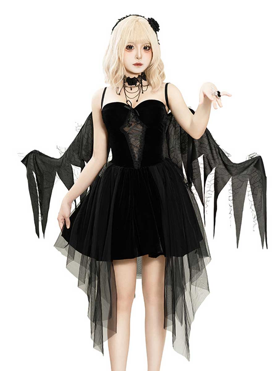 Dark Angel Devil Cosplay Outfit with Wings