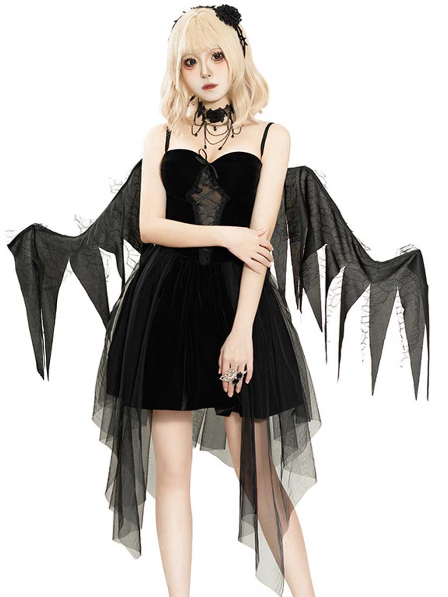 Dark Angel Devil Cosplay Outfit with Wings