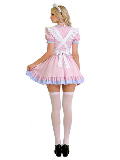 Sweet Lolita Maid Ruffled Costume Set Blesssafe